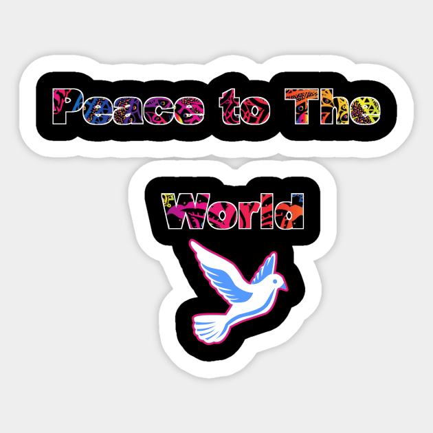 Peace to The World,White Dove message Sticker by Island Chef2